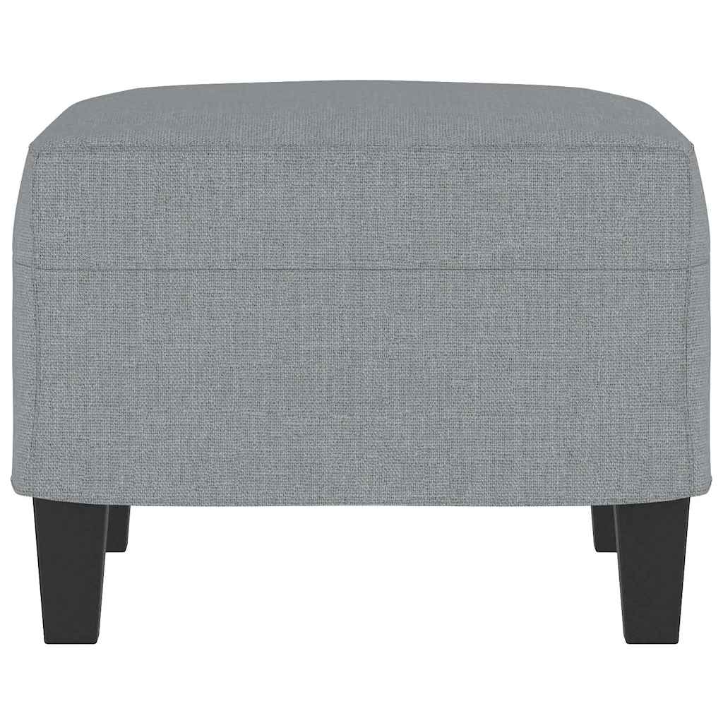 Fußhocker Hellgrau 60x50x41 cm Stoff