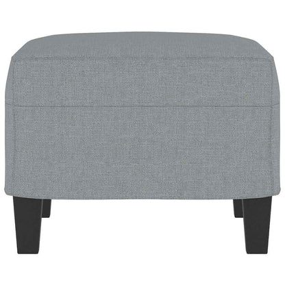 Fußhocker Hellgrau 60x50x41 cm Stoff