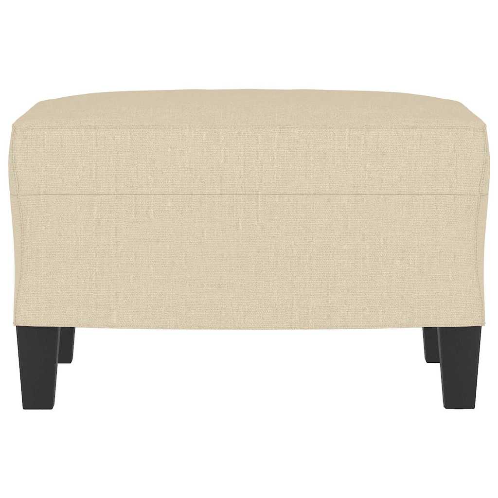 Fußhocker Creme 60x50x41 cm Stoff
