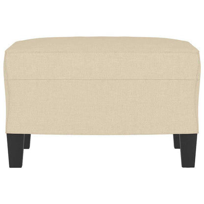 Fußhocker Creme 60x50x41 cm Stoff