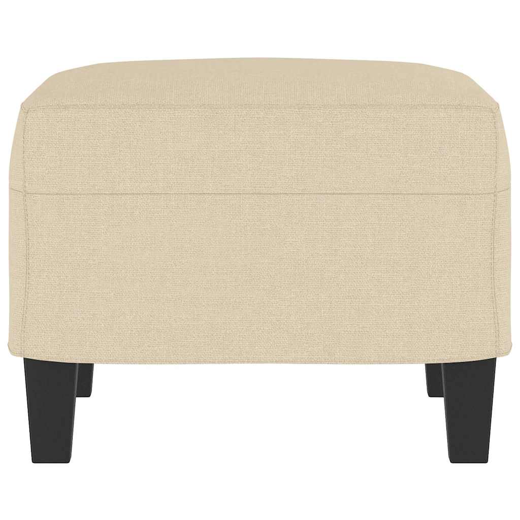 Fußhocker Creme 60x50x41 cm Stoff