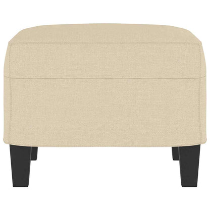 Fußhocker Creme 60x50x41 cm Stoff