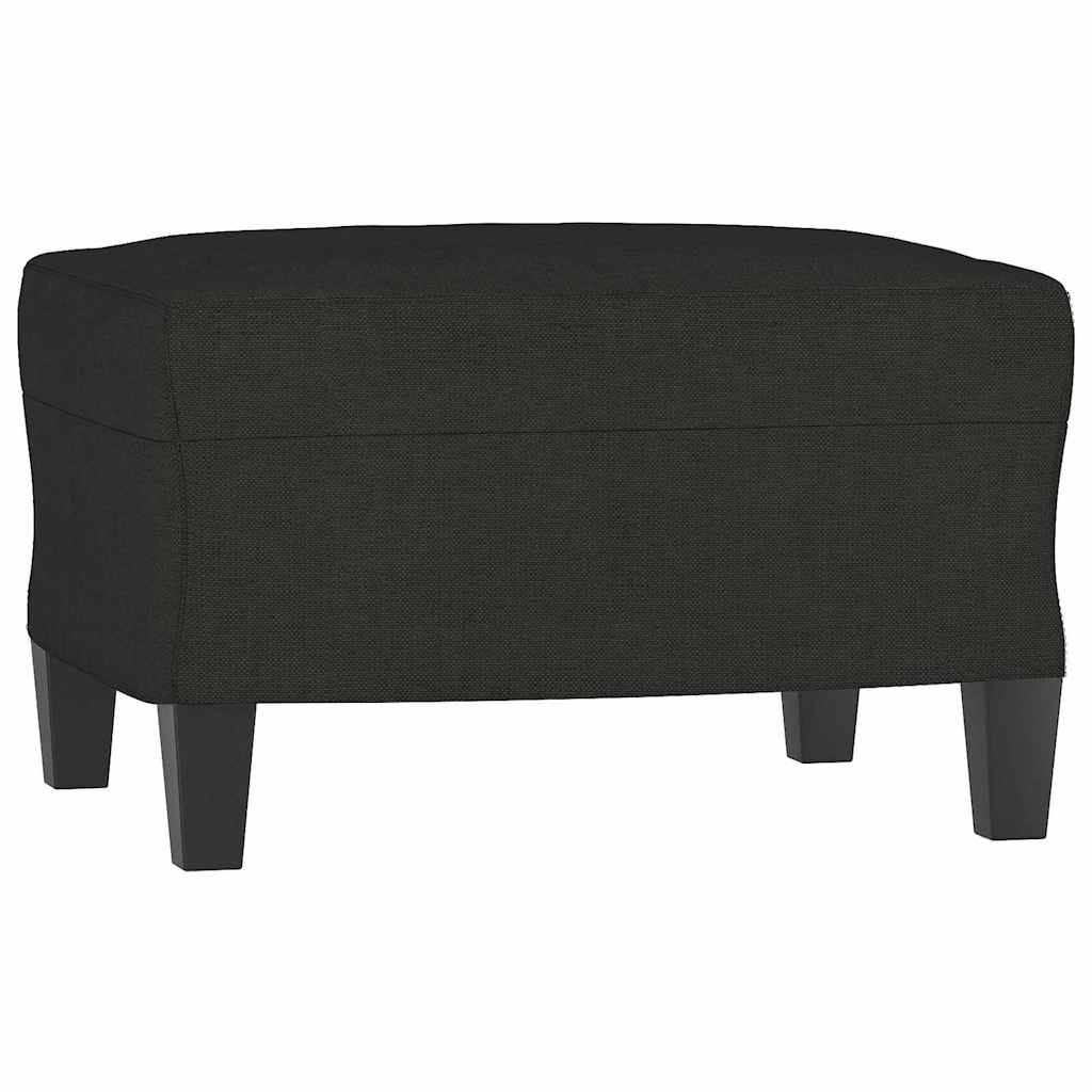 Fußhocker Schwarz 60x50x41 cm Stoff