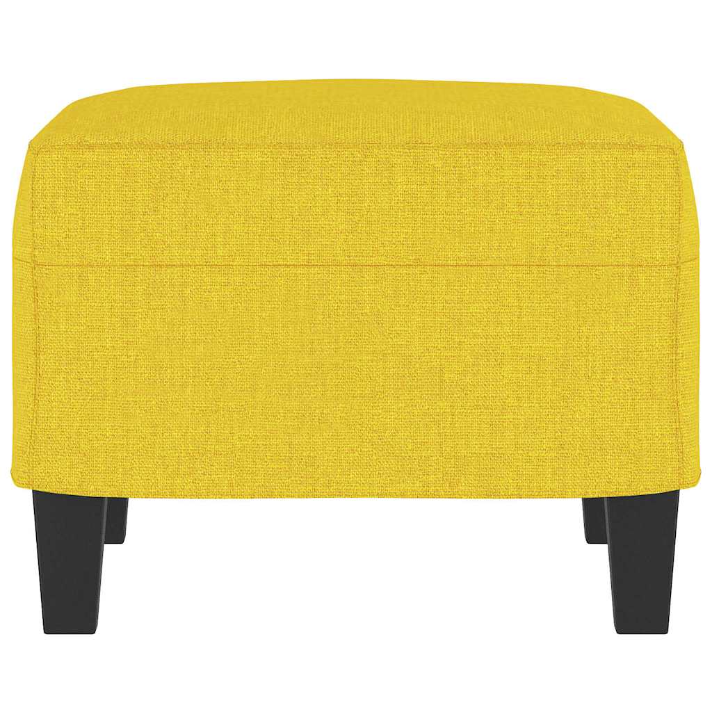 Fußhocker Hellgelb 60x50x41 cm Stoff