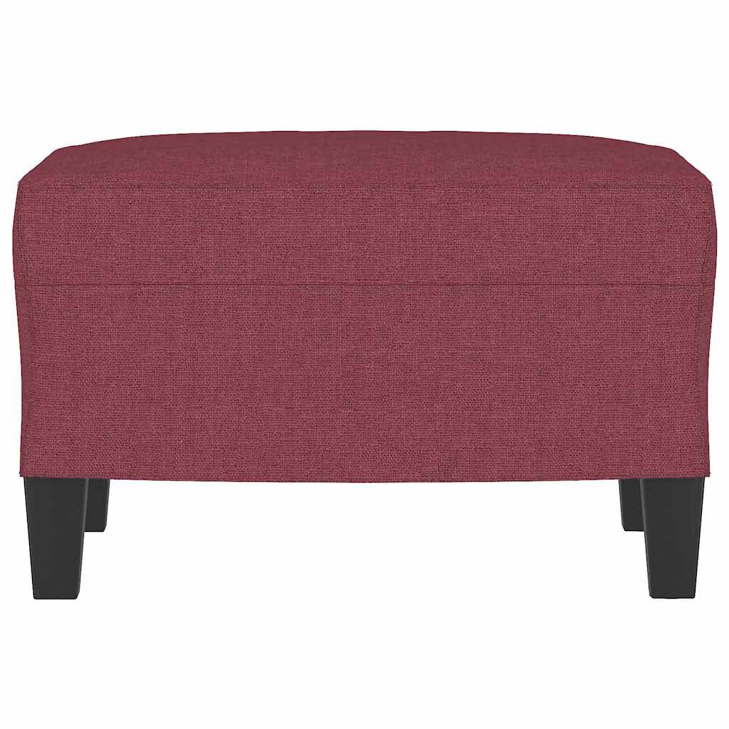 Fußhocker Weinrot 60x50x41 cm Stoff