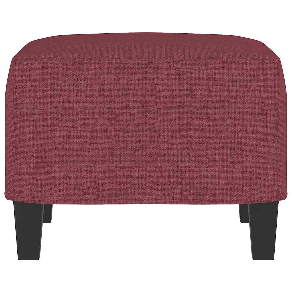 Fußhocker Weinrot 60x50x41 cm Stoff