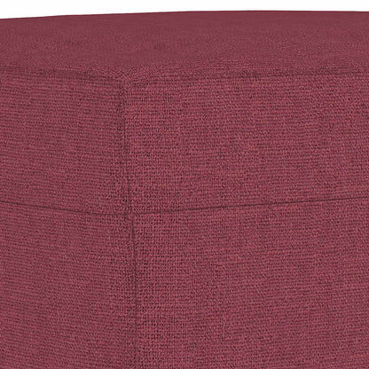 Fußhocker Weinrot 60x50x41 cm Stoff