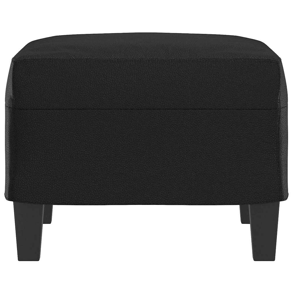 Fußhocker Schwarz 60x50x41 cm Kunstleder