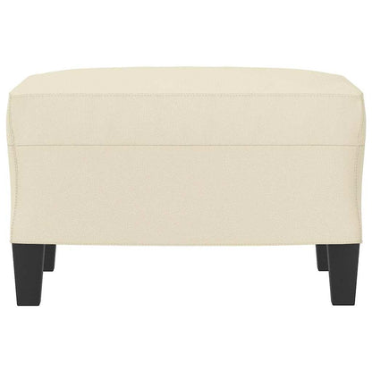 Fußhocker Creme 60x50x41 cm Kunstleder