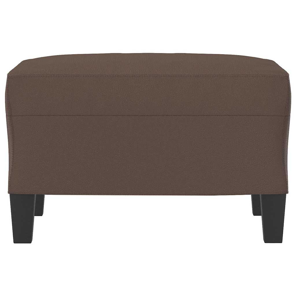 Fußhocker Braun 60x50x41 cm Kunstleder