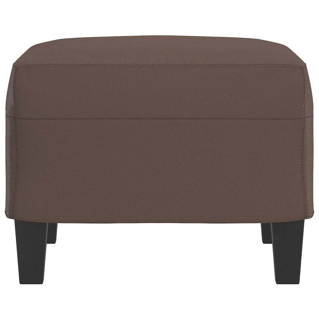Fußhocker Braun 60x50x41 cm Kunstleder