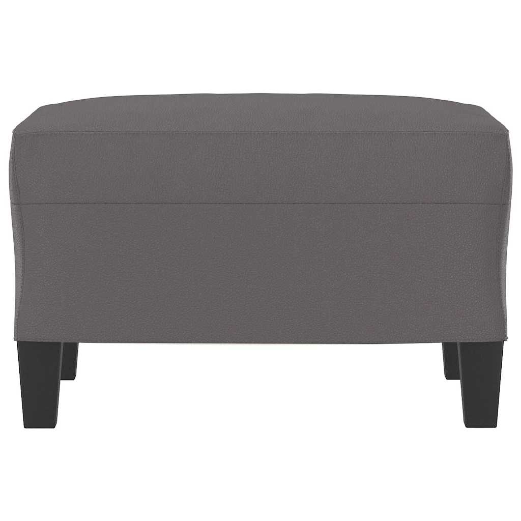 Fußhocker Grau 60x50x41 cm Kunstleder
