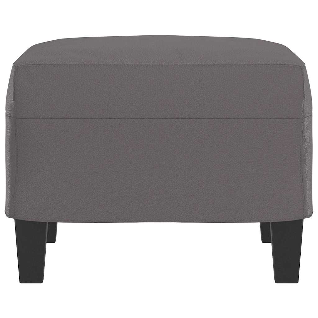 Fußhocker Grau 60x50x41 cm Kunstleder