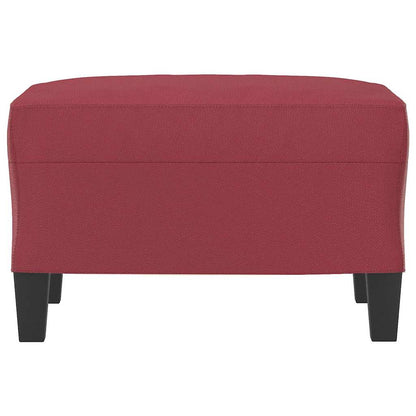 Fußhocker Weinrot 60x50x41 cm Kunstleder