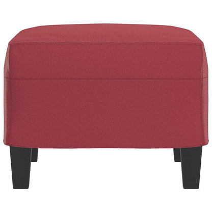 Fußhocker Weinrot 60x50x41 cm Kunstleder