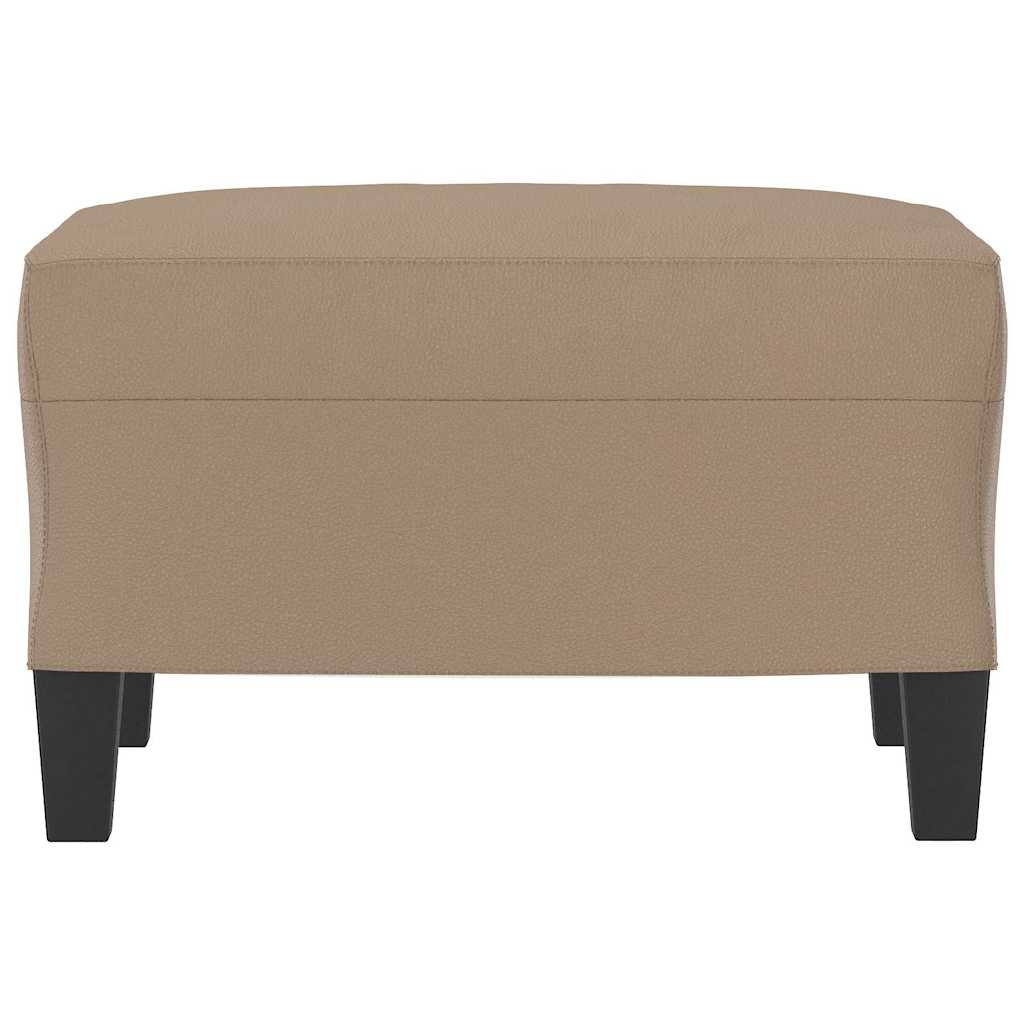 Fußhocker Cappuccino-Braun 60x50x41 cm Kunstleder
