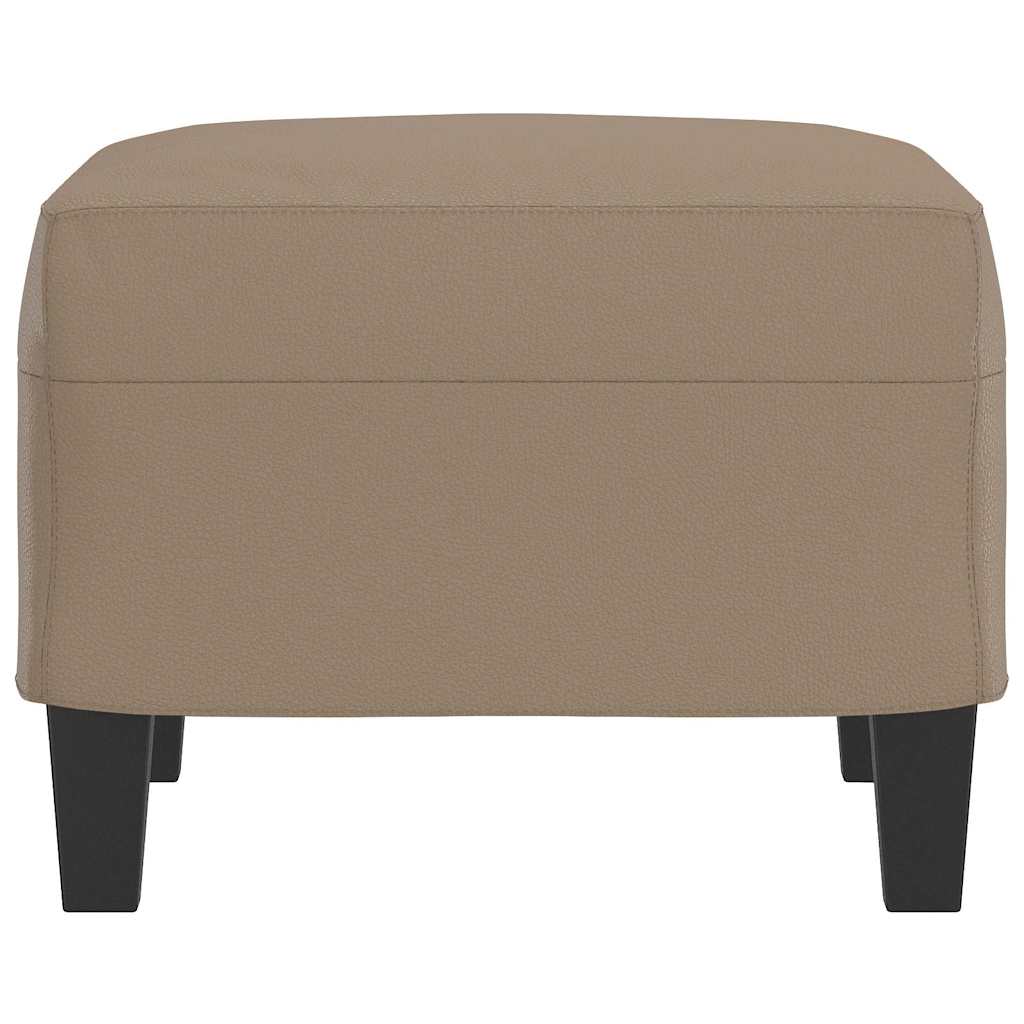 Fußhocker Cappuccino-Braun 60x50x41 cm Kunstleder