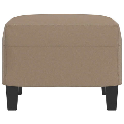 Fußhocker Cappuccino-Braun 60x50x41 cm Kunstleder