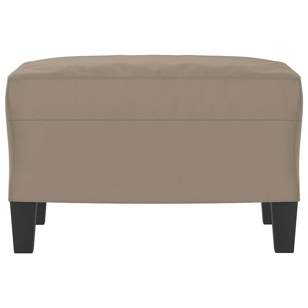 Fußhocker Taupe 60x50x41 cm Mikrofasergewebe