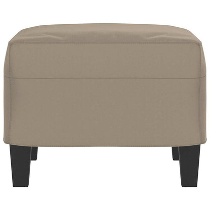 Fußhocker Taupe 60x50x41 cm Mikrofasergewebe