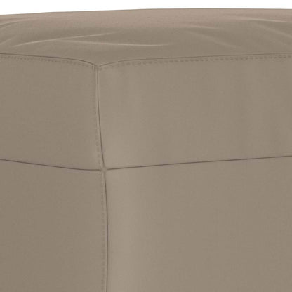 Fußhocker Taupe 60x50x41 cm Mikrofasergewebe