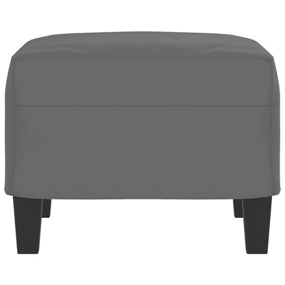 Fußhocker Dunkelgrau 60x50x41 cm Mikrofasergewebe