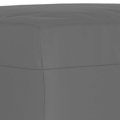 Fußhocker Dunkelgrau 60x50x41 cm Mikrofasergewebe