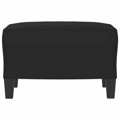 Fußhocker Schwarz 60x50x41 cm Mikrofasergewebe