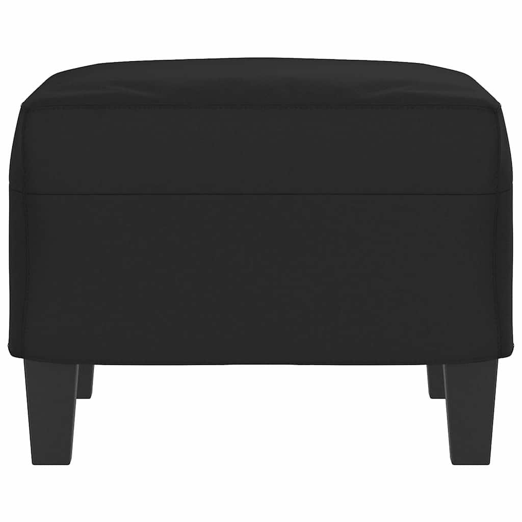 Fußhocker Schwarz 60x50x41 cm Mikrofasergewebe