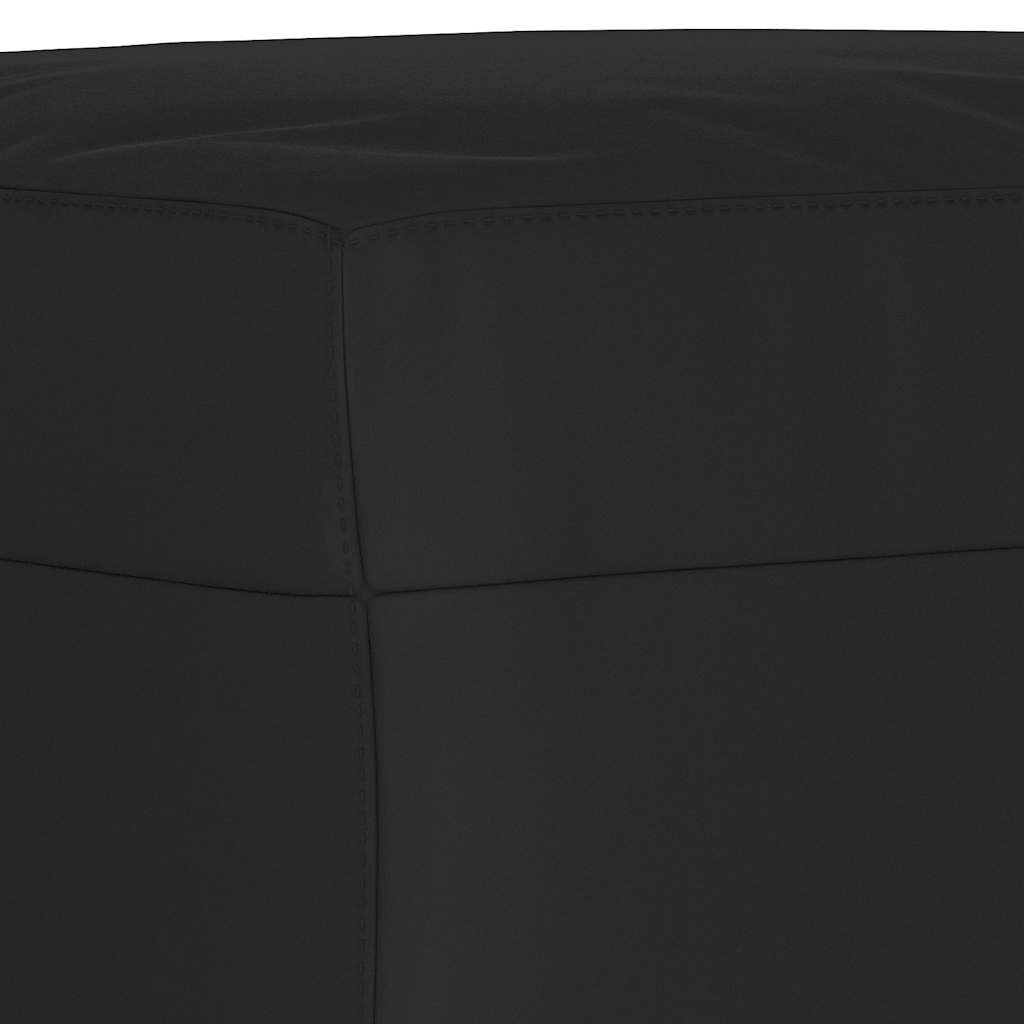 Fußhocker Schwarz 60x50x41 cm Mikrofasergewebe