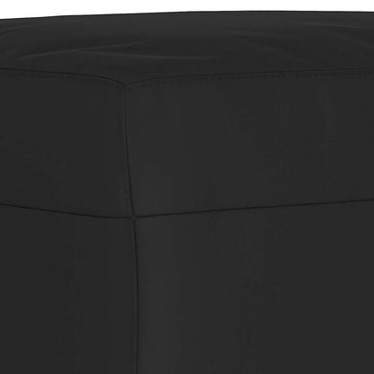 Fußhocker Schwarz 60x50x41 cm Mikrofasergewebe
