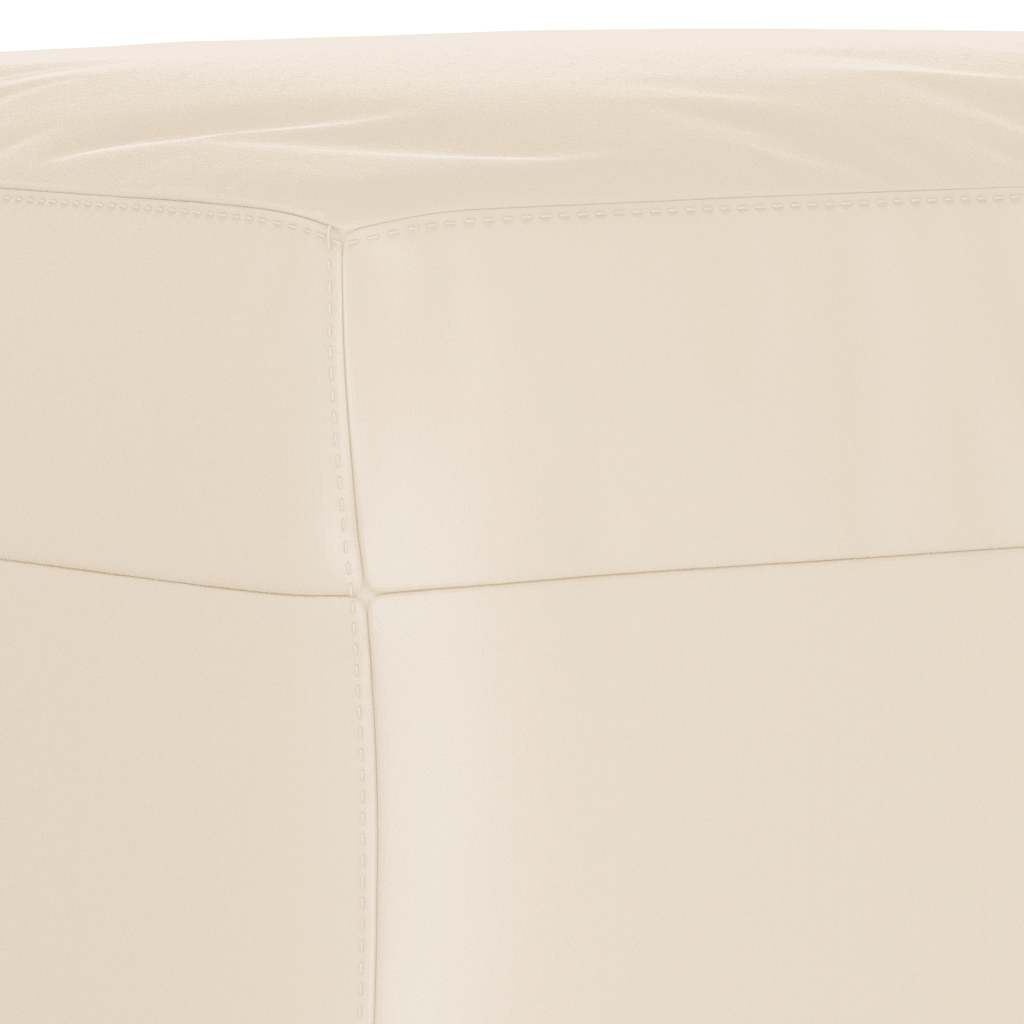 Fußhocker Beige 60x50x41 cm Mikrofasergewebe