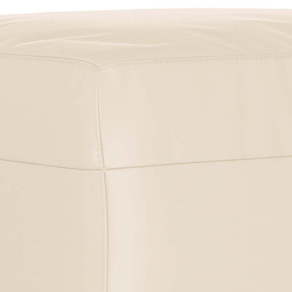 Fußhocker Beige 60x50x41 cm Mikrofasergewebe