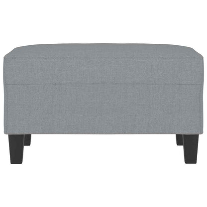 Fußhocker Hellgrau 70x55x41 cm Stoff