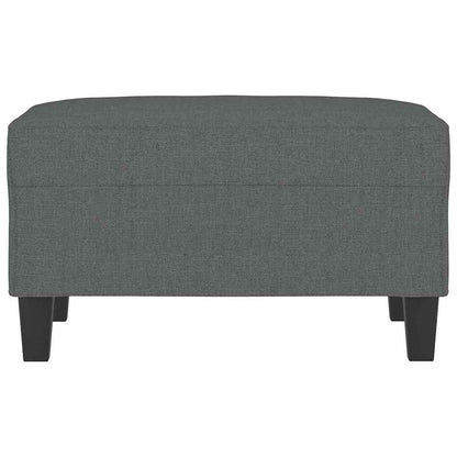 Fußhocker Dunkelgrau 70x55x41 cm Stoff