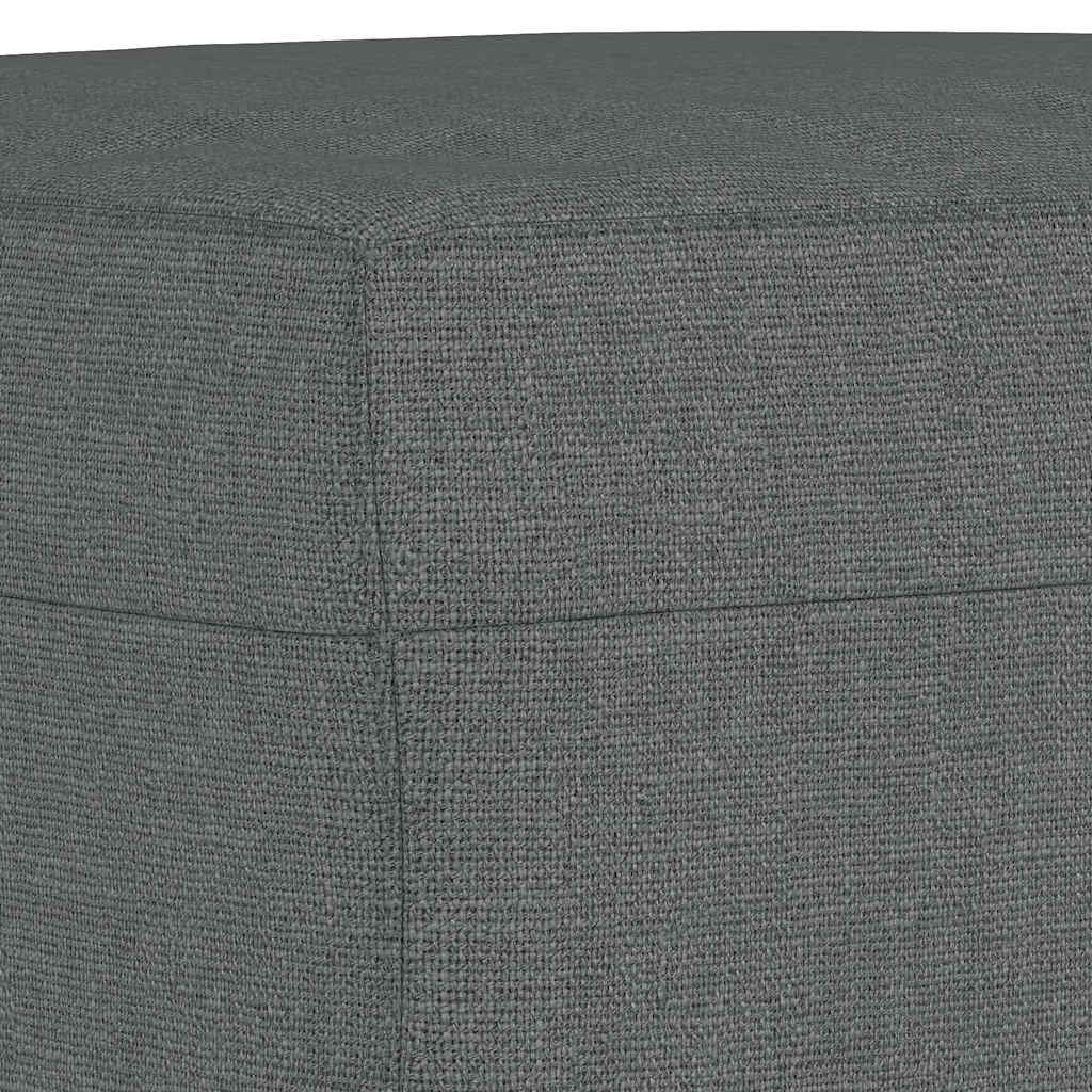 Fußhocker Dunkelgrau 70x55x41 cm Stoff