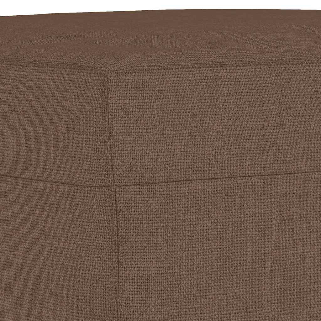 Fußhocker Braun 70x55x41 cm Stoff