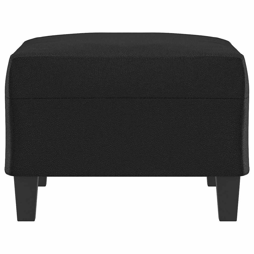 Fußhocker Schwarz 70x55x41 cm Kunstleder