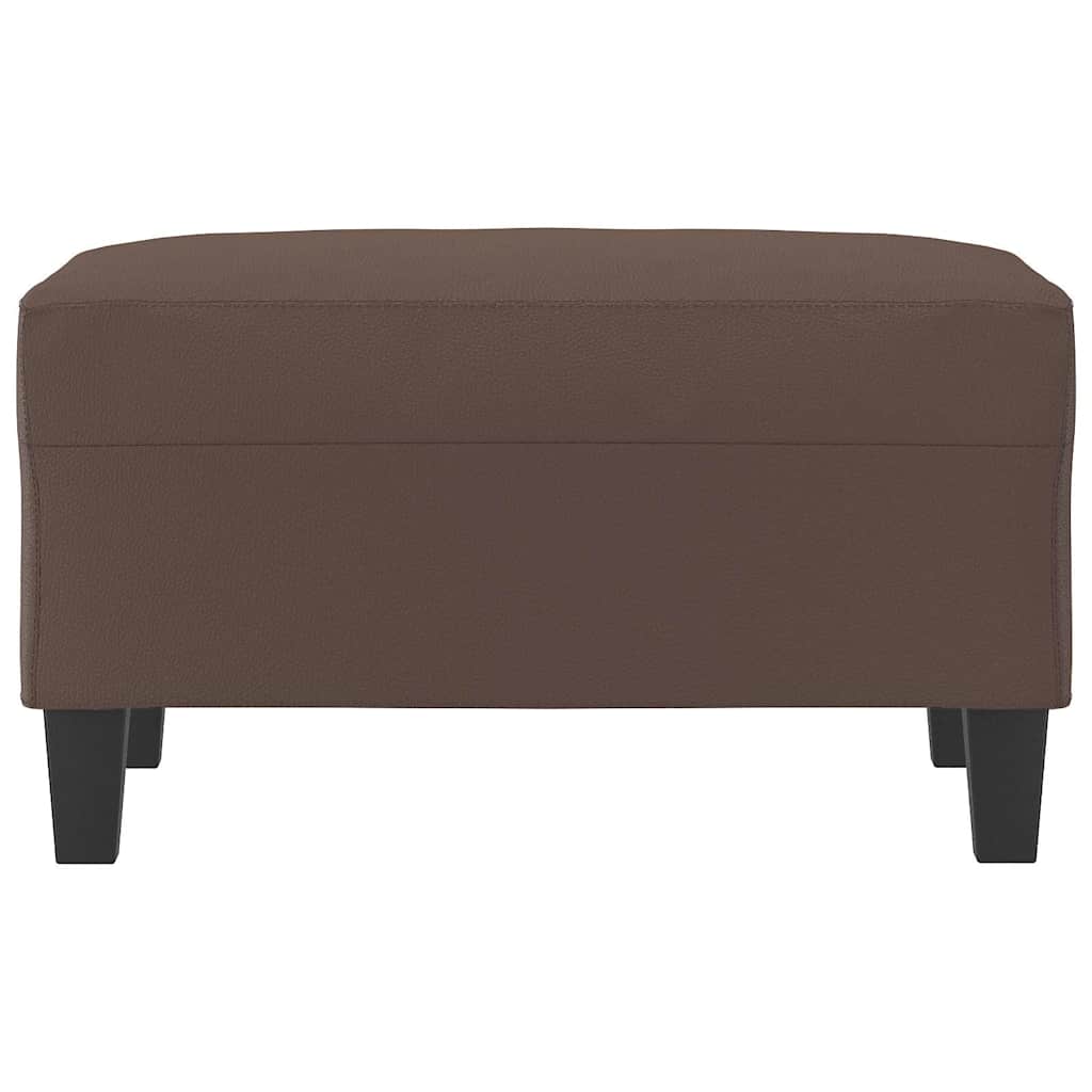 Fußhocker Braun 70x55x41 cm Kunstleder