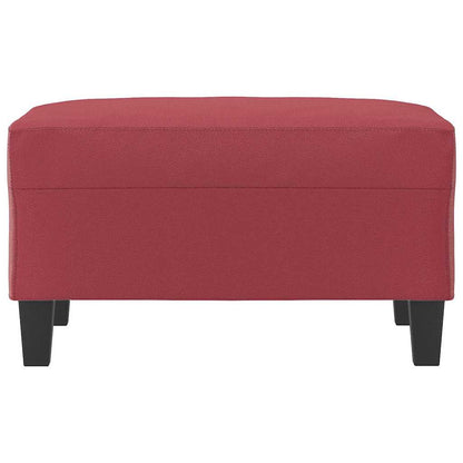Fußhocker Weinrot 70x55x41 cm Kunstleder