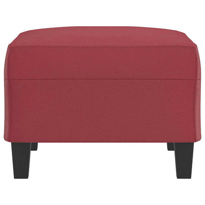 Fußhocker Weinrot 70x55x41 cm Kunstleder