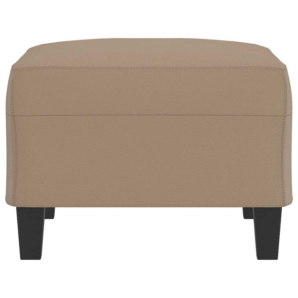 Fußhocker Cappuccino-Braun 70x55x41 cm Kunstleder