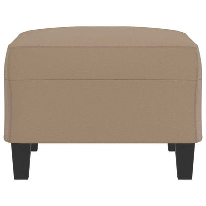 Fußhocker Cappuccino-Braun 70x55x41 cm Kunstleder