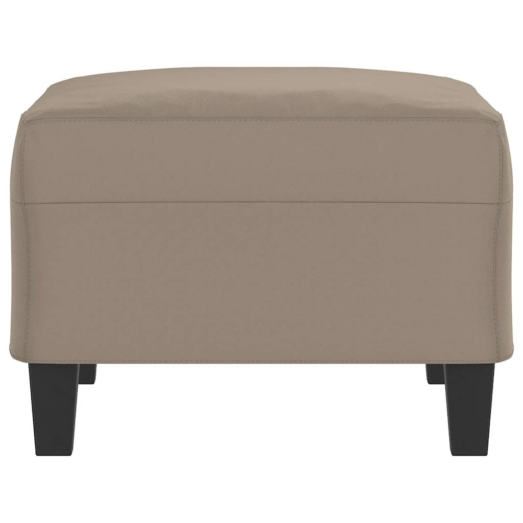 Fußhocker Taupe 70x55x41 cm Mikrofasergewebe