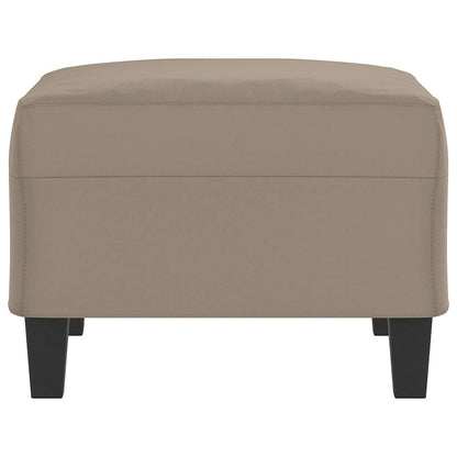 Fußhocker Taupe 70x55x41 cm Mikrofasergewebe