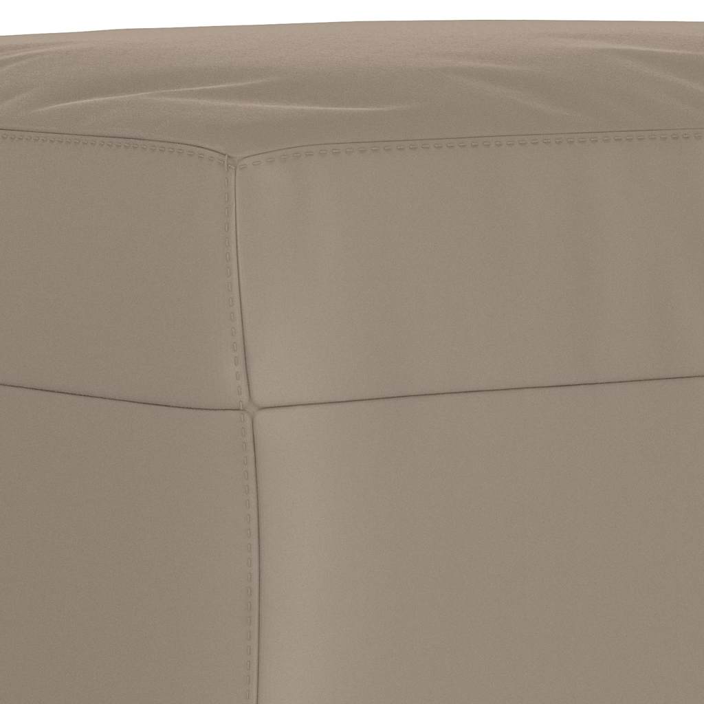 Fußhocker Taupe 70x55x41 cm Mikrofasergewebe