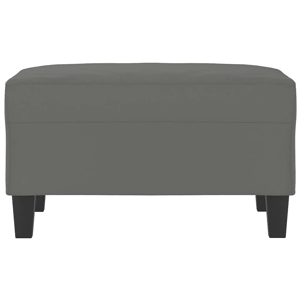 Fußhocker Dunkelgrau 70x55x41 cm Mikrofasergewebe