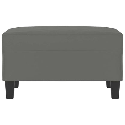Fußhocker Dunkelgrau 70x55x41 cm Mikrofasergewebe