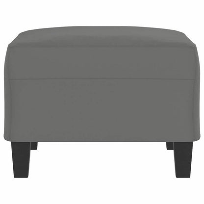 Fußhocker Dunkelgrau 70x55x41 cm Mikrofasergewebe