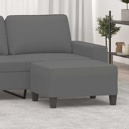 Fußhocker Dunkelgrau 70x55x41 cm Mikrofasergewebe